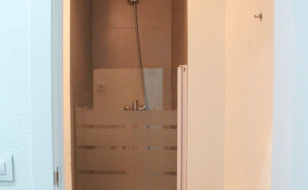 Una de las duchas de los vestuarios (hay 3 por cada uno)