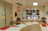 Vista de la sala como sala de Yoga