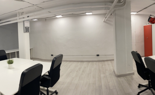 Sala coworking (es opcional la posición de cada mesa de trabajo)