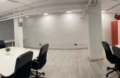 Sala coworking (es opcional la posición de cada mesa de trabajo)